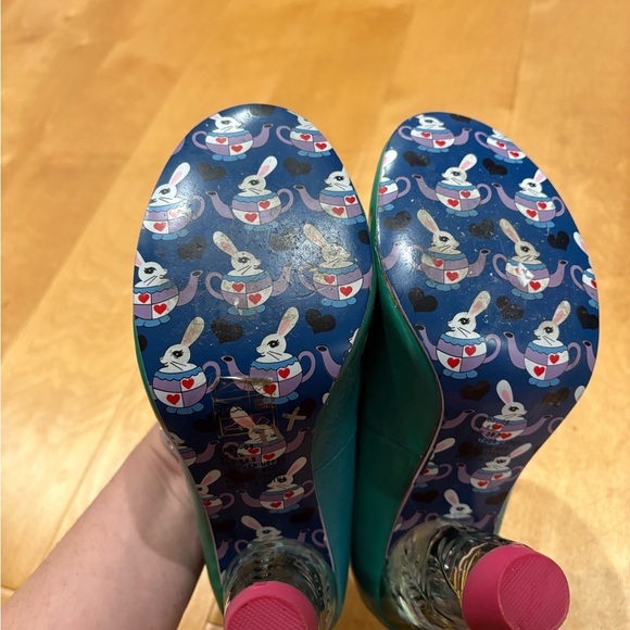 Irregular Choice candy lucite heel green  pumps 39.5 8-8.5 - Picture 4 of 9